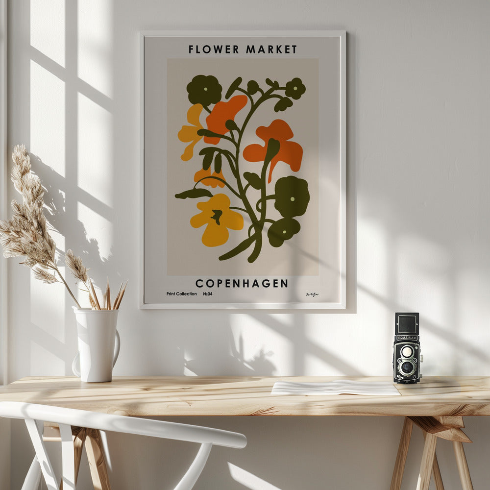 Flower Market. Copenhagen - Poster / Art Print - interiör