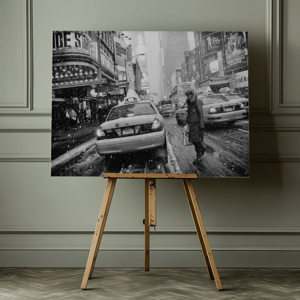 New York in Blizzard - Poster / Art Print - interiör