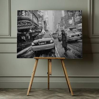 New York in Blizzard - Poster / Art Print - interiör