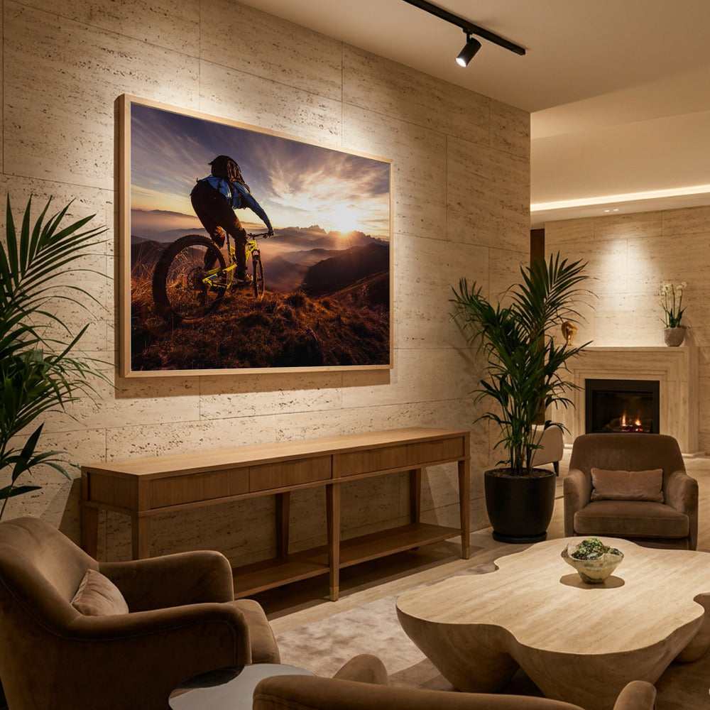 Sunset trail ride - Poster / Art Print - interiör
