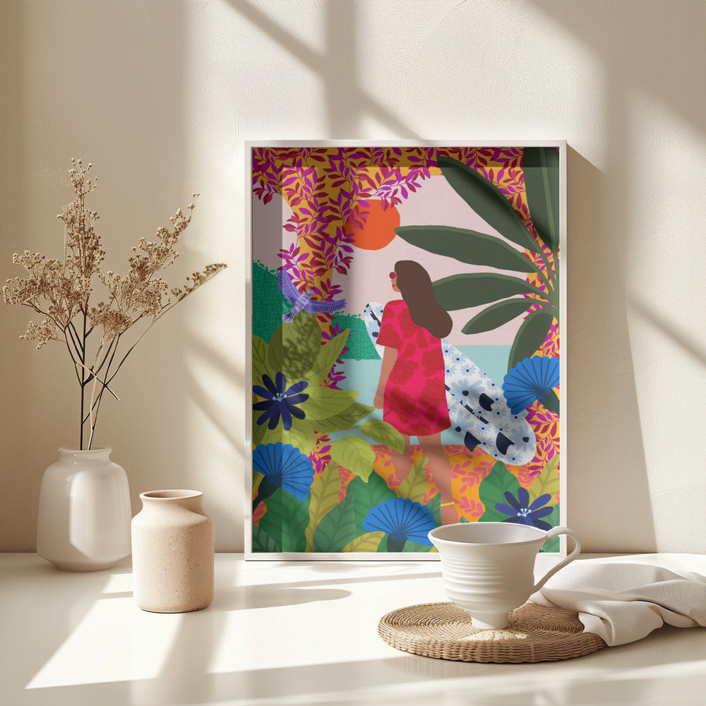 Going Surfing - Poster / Art Print - interiör