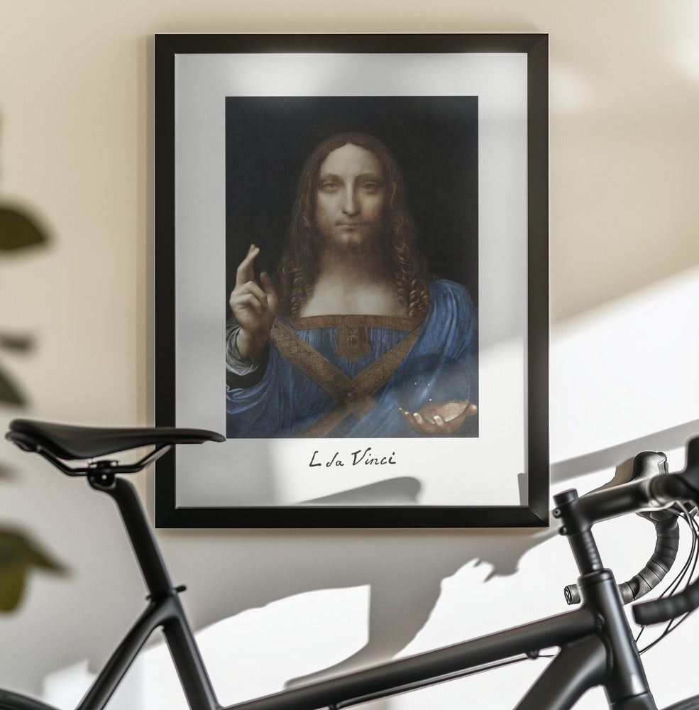 Salvator Mundi (circa 1500) - Poster / Art Print - interiör