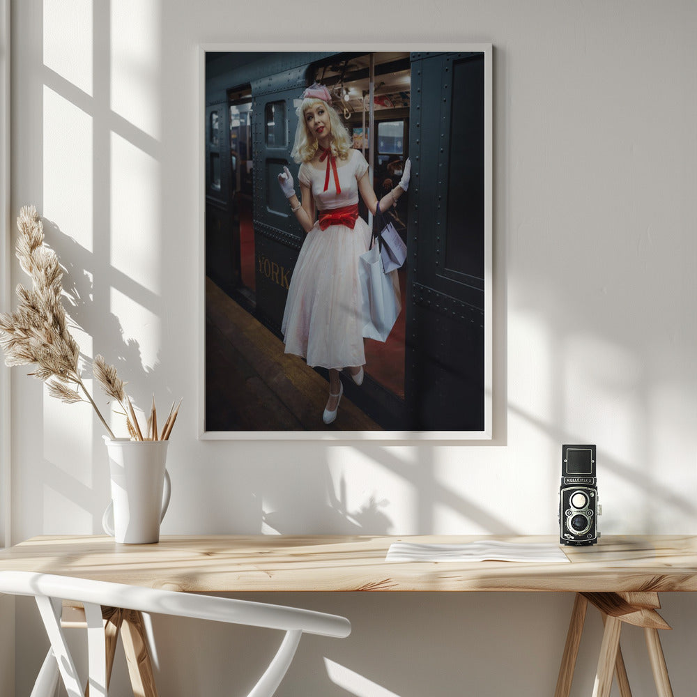 New York Holiday Nostalgia Ride - Poster / Art Print - interiör
