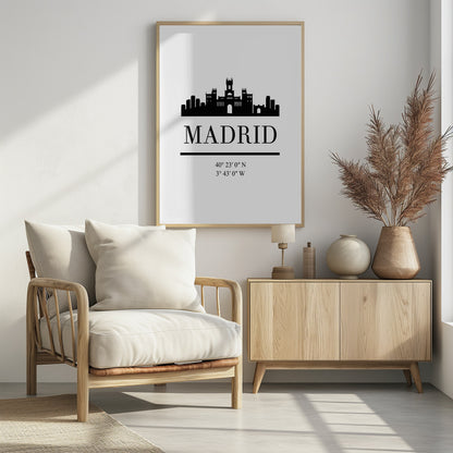 Black Skyline 44 - Poster / Art Print - interiör