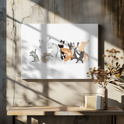 Dancing Cat - Poster / Art Print - interiör