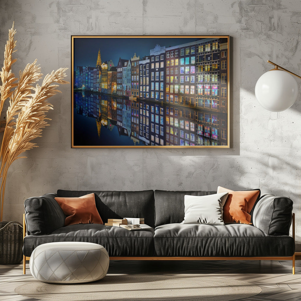 Amsterdam mirror. - Poster / Art Print - interiör