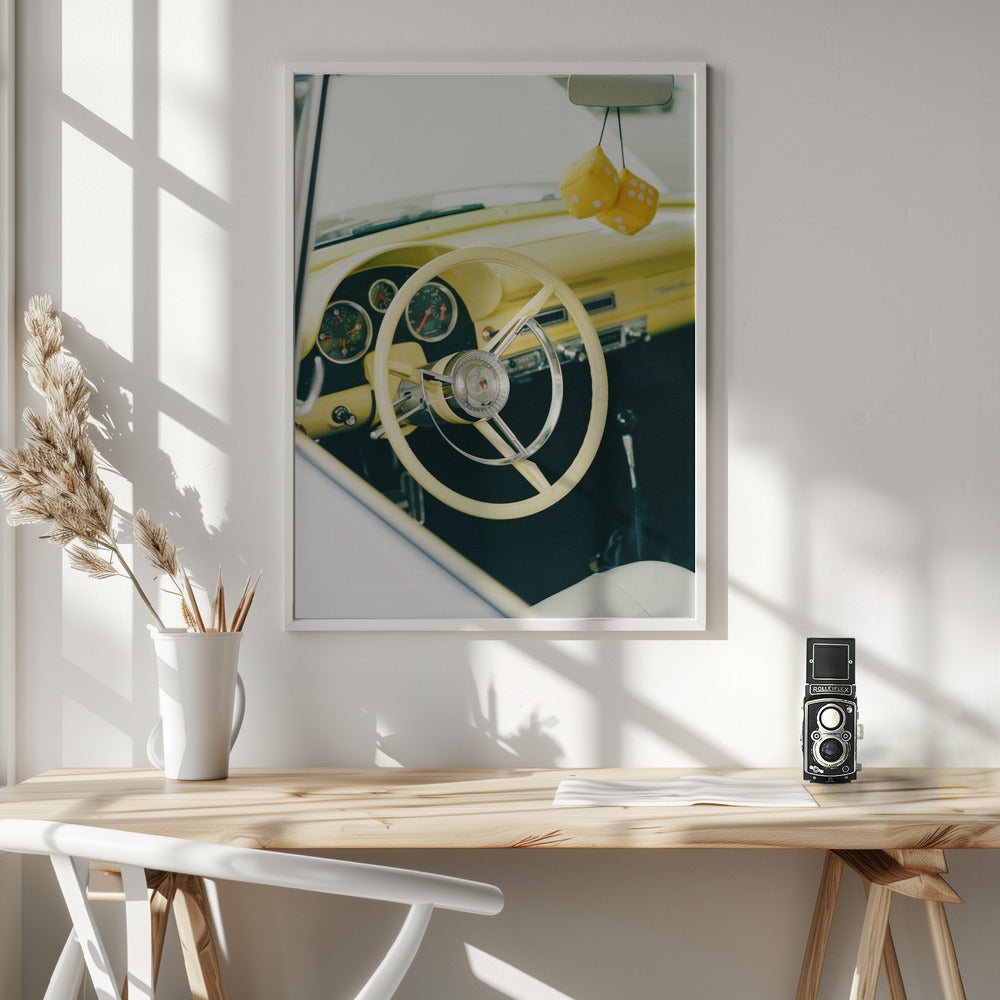 Classic Car VI - Poster / Art Print - interiör