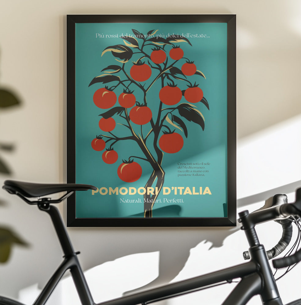 Vibrant Red Tomatoes - Poster / Art Print - interiör