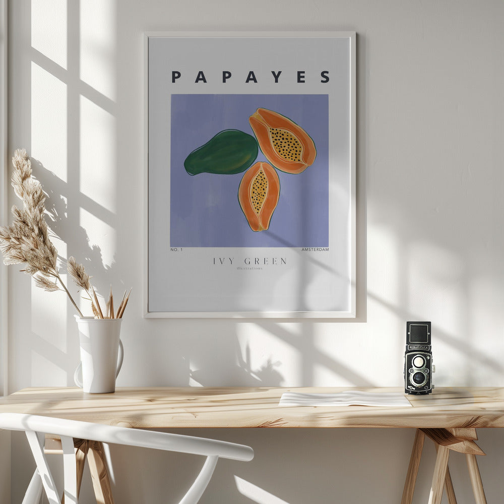 Papayes - Poster / Art Print - interiör