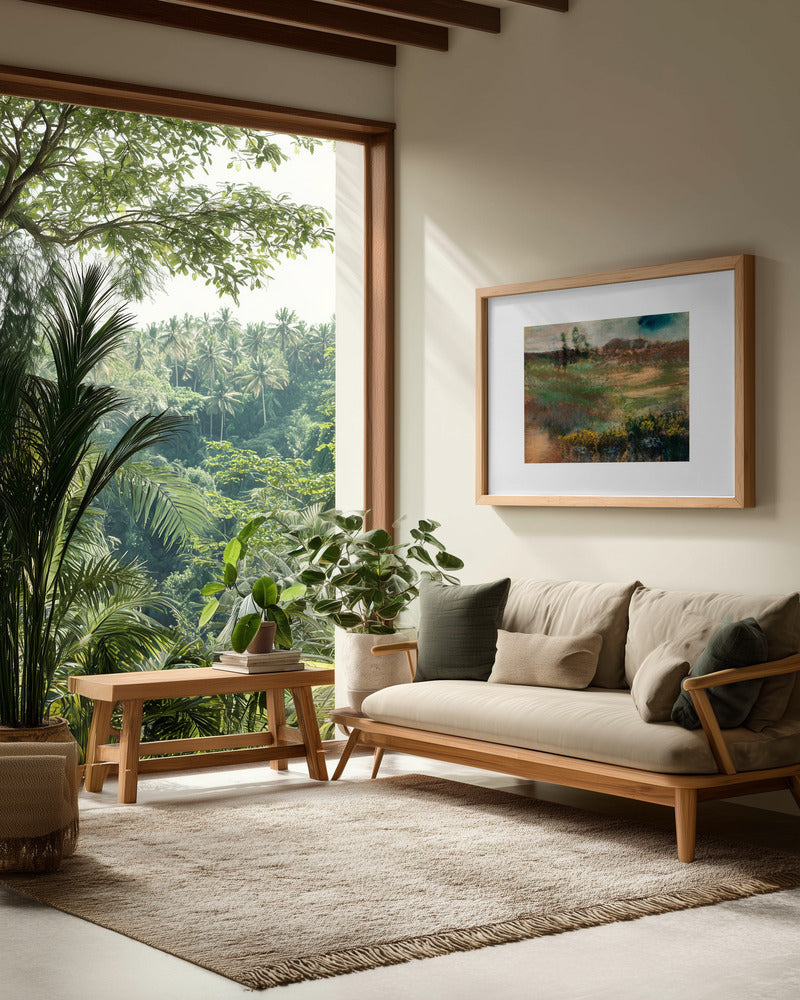 Landscape With Smokestacks  No.2 - Poster / Art Print - interiör