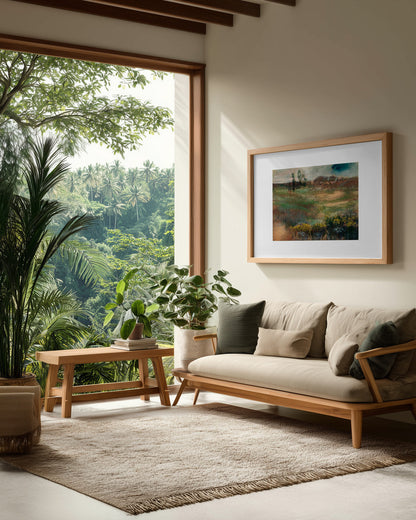 Landscape With Smokestacks  No.2 - Poster / Art Print - interiör