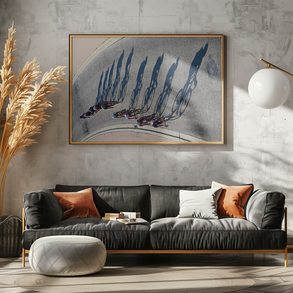 Sunset cycling - Poster / Art Print - interiör