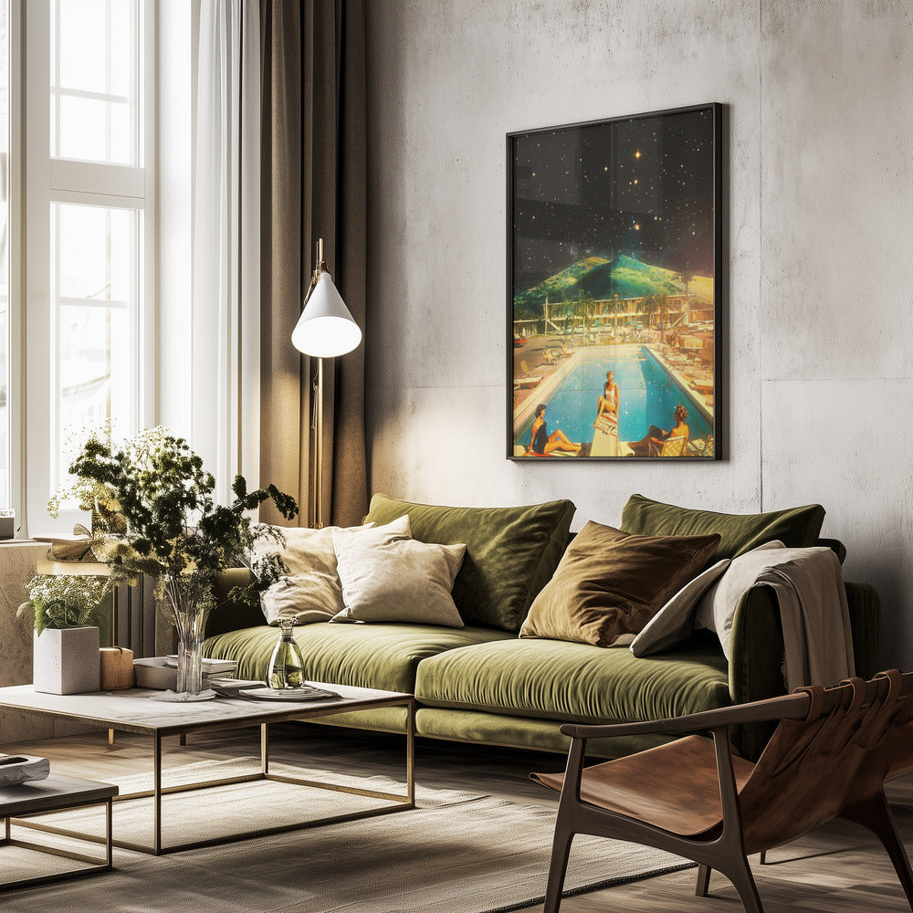 Space Pool - Poster / Art Print - interiör