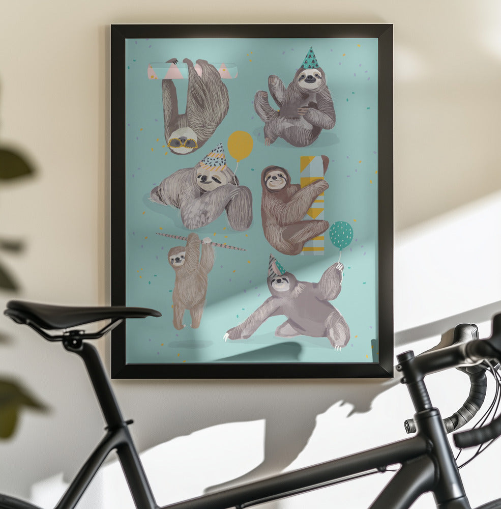Sloth - Poster / Art Print - interiör