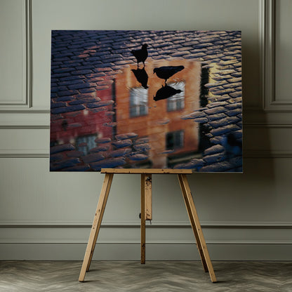 Pigeons - Poster / Art Print - interiör