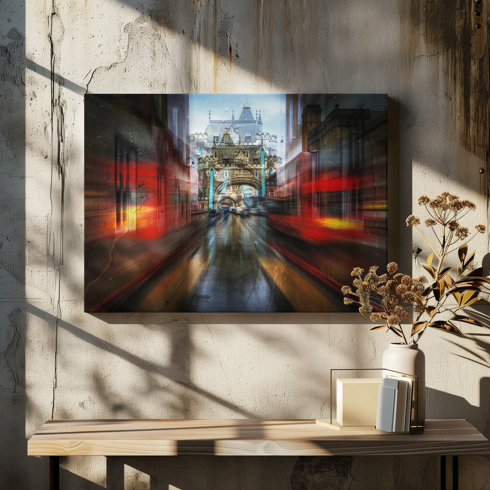 The red bus - Poster / Art Print - interiör