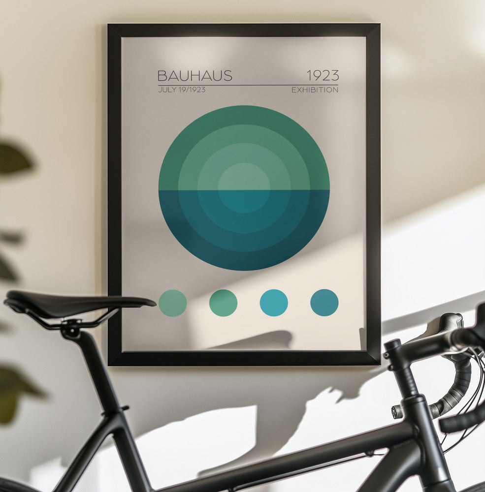 Bauhaus Mavi Daire - Poster / Art Print - interiör