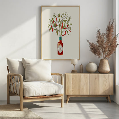 Chili Pepper Plant - Poster / Art Print - interiör