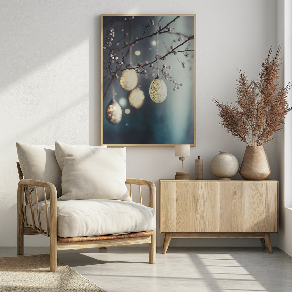 Beautiful Easter Eggs - Poster / Art Print - interiör