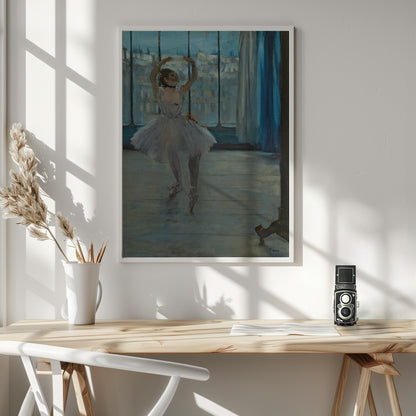Dancer Posing for a Photographer - Poster / Art Print - interiör