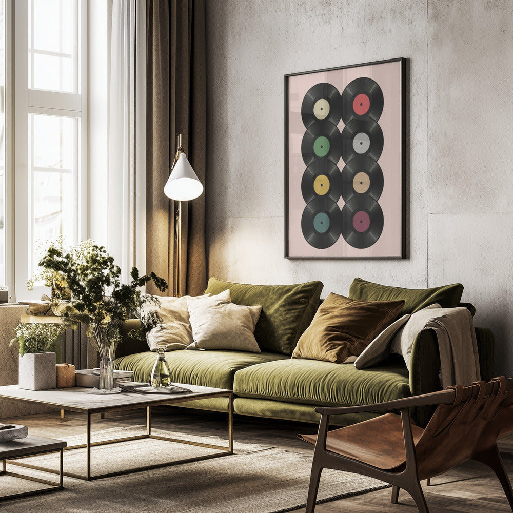 Eight Spins - Poster / Art Print - interiör