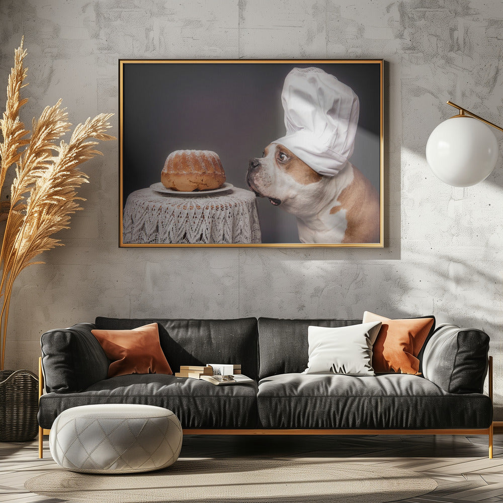 The Confectioner and his masterpiece - Poster / Art Print - interiör
