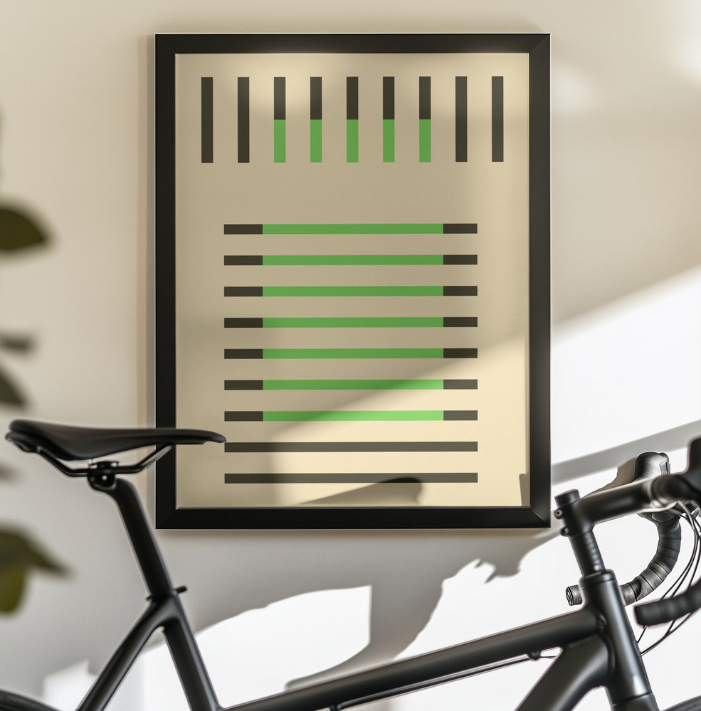 Faded Geometric #2 - Poster / Art Print - interiör