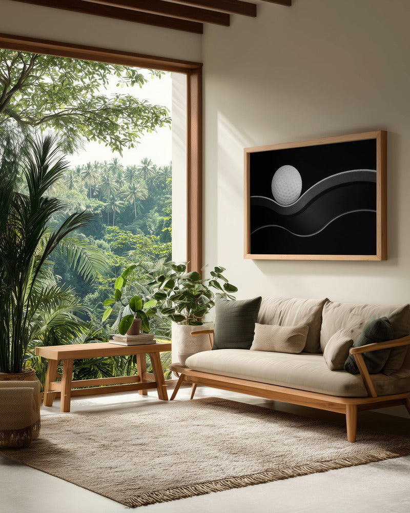 Craters and Curves - Poster / Art Print - interiör