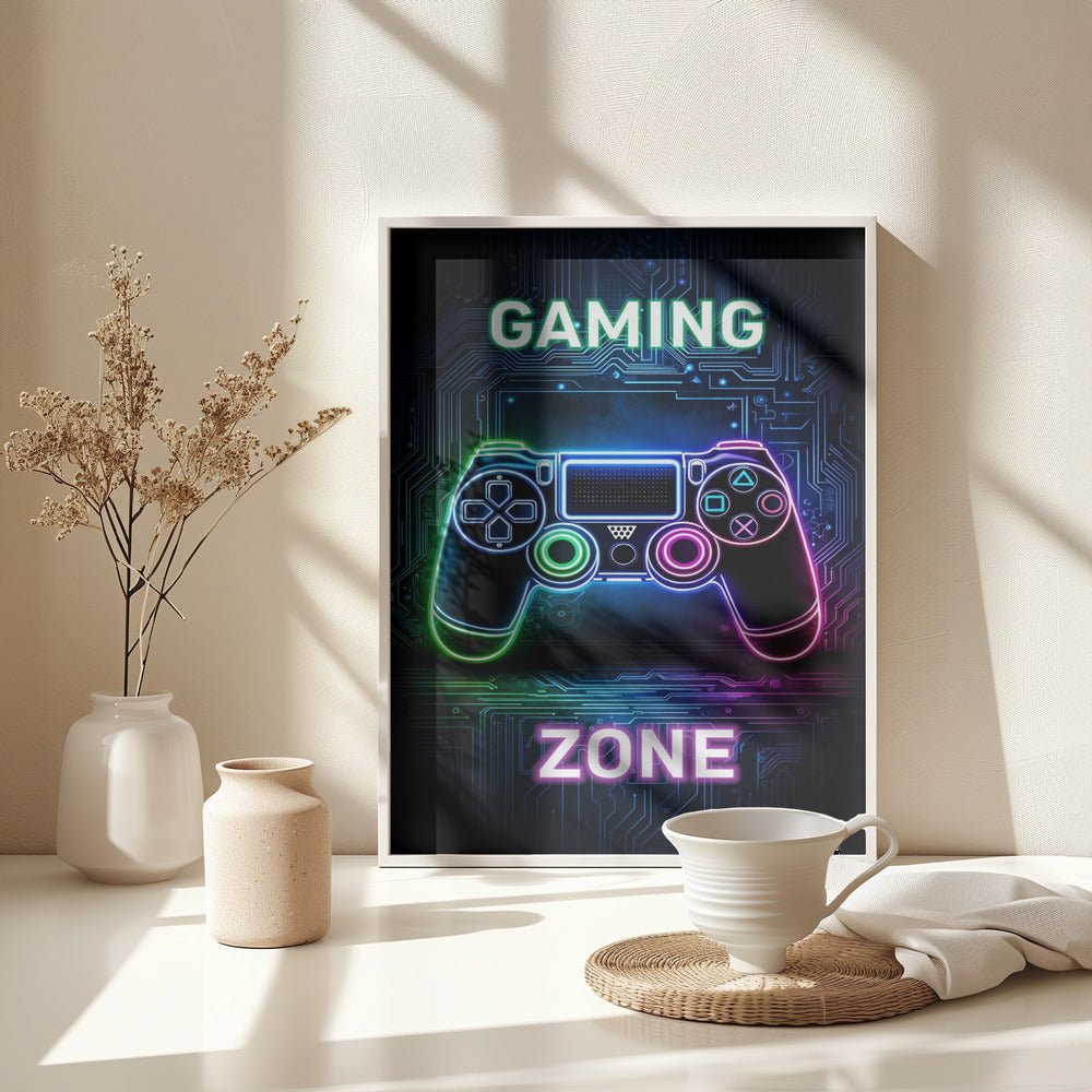 Gaming Zone - Poster / Art Print - interiör