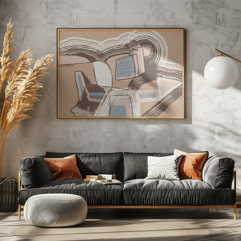 Road to Life Abstract - Poster / Art Print - interiör