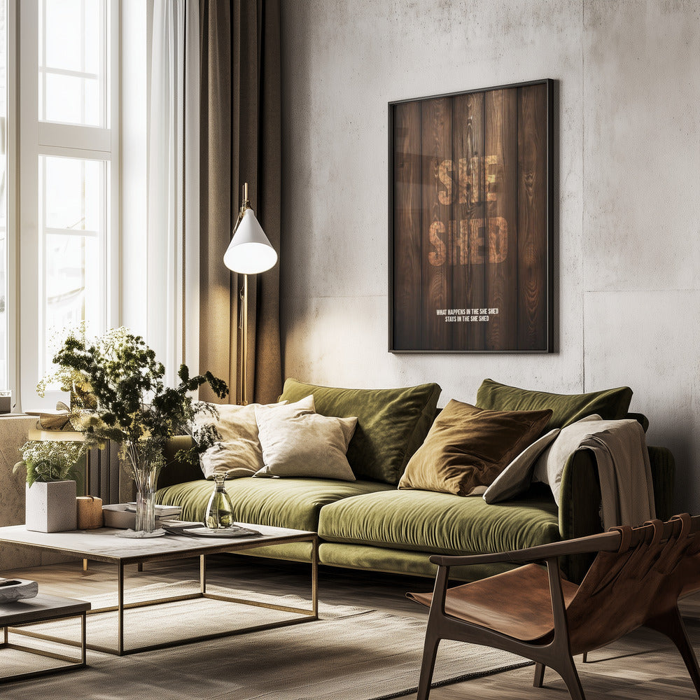 She Shed - Poster / Art Print - interiör