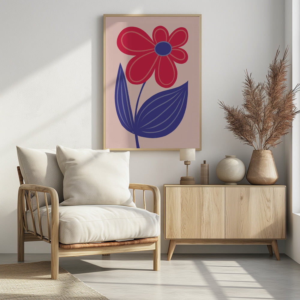 Big Flower - Poster / Art Print - interiör