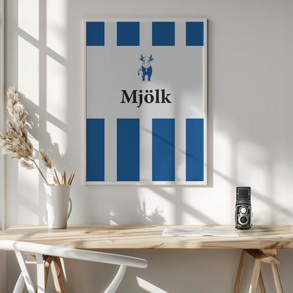 Mjölk Röd - Poster / Art Print - interiör