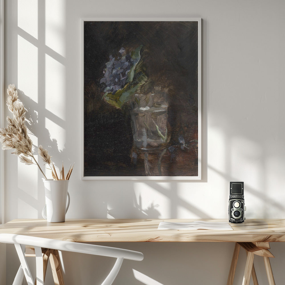 Bouquet of Violets In a Vase (1882) - Poster / Art Print - interiör
