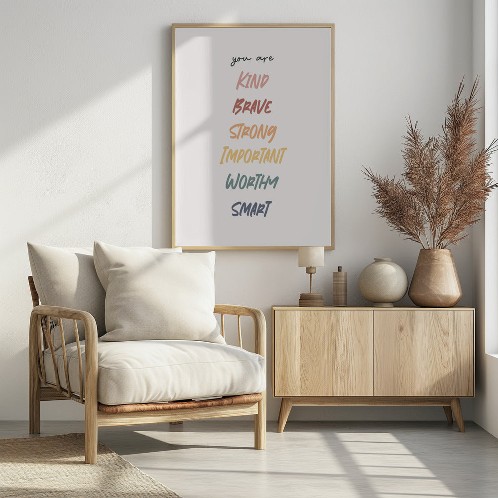 Affirmation - Poster / Art Print - interiör