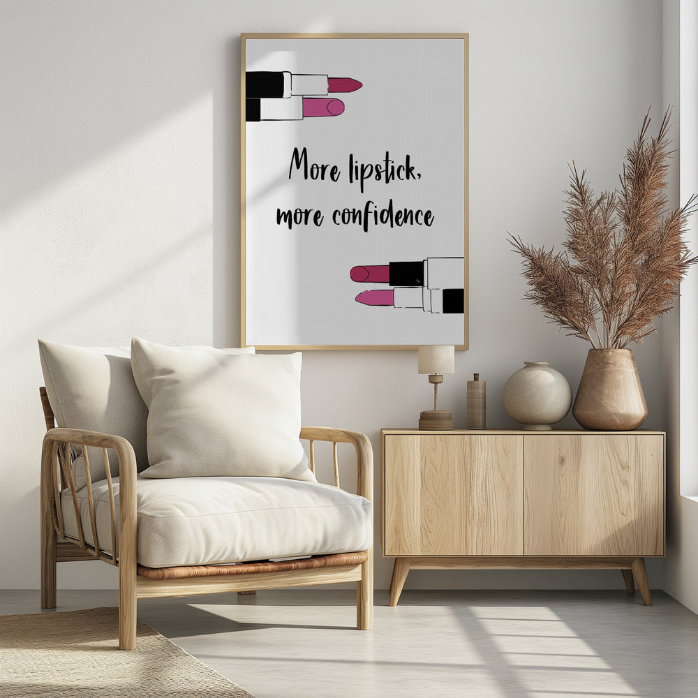 More Lipstick - Poster / Art Print - interiör