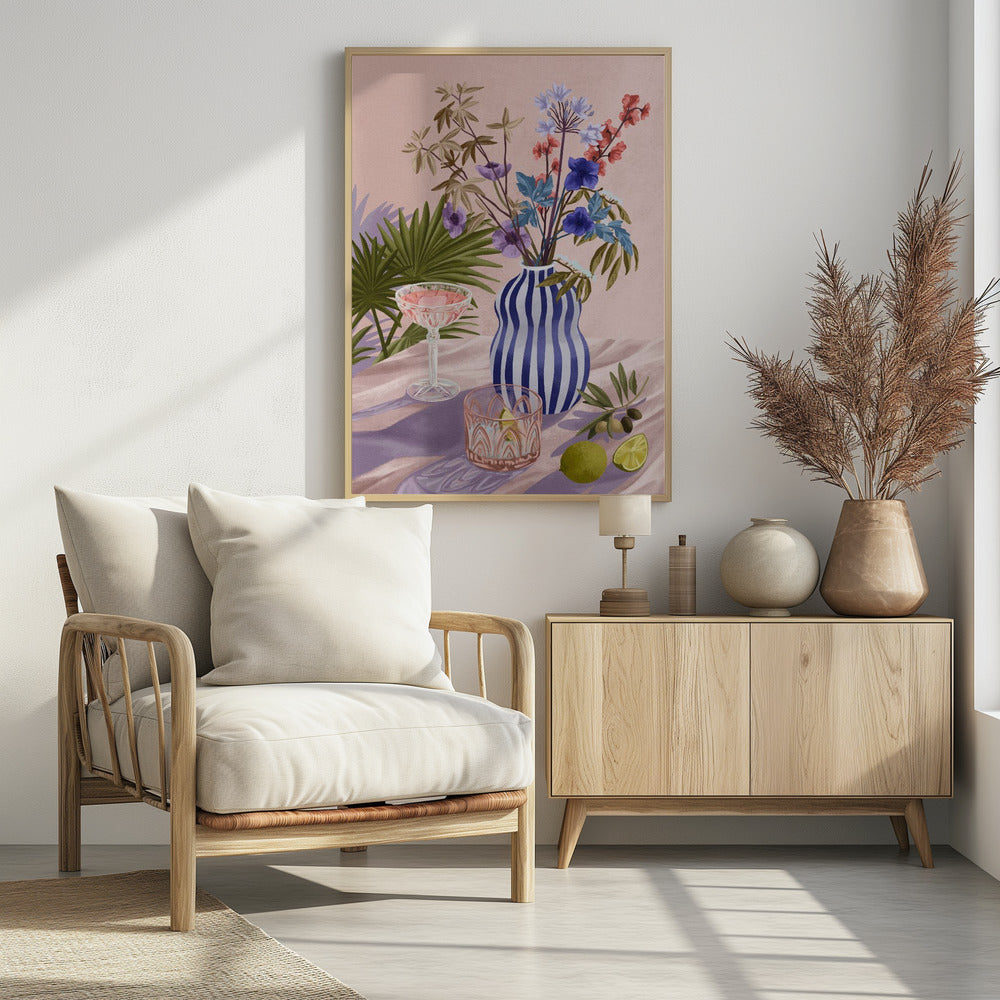 Lilac Summer - Poster / Art Print - interiör