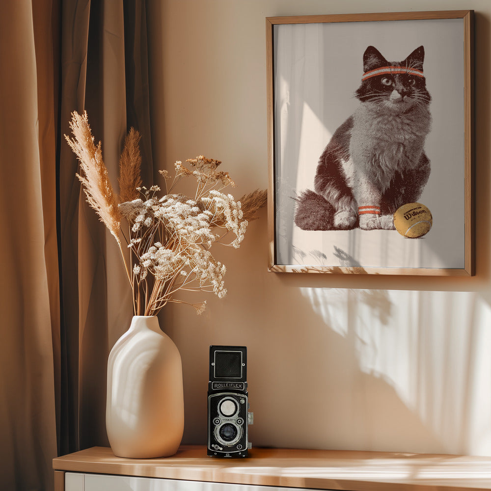 Chat Tennis - Poster / Art Print - interiör