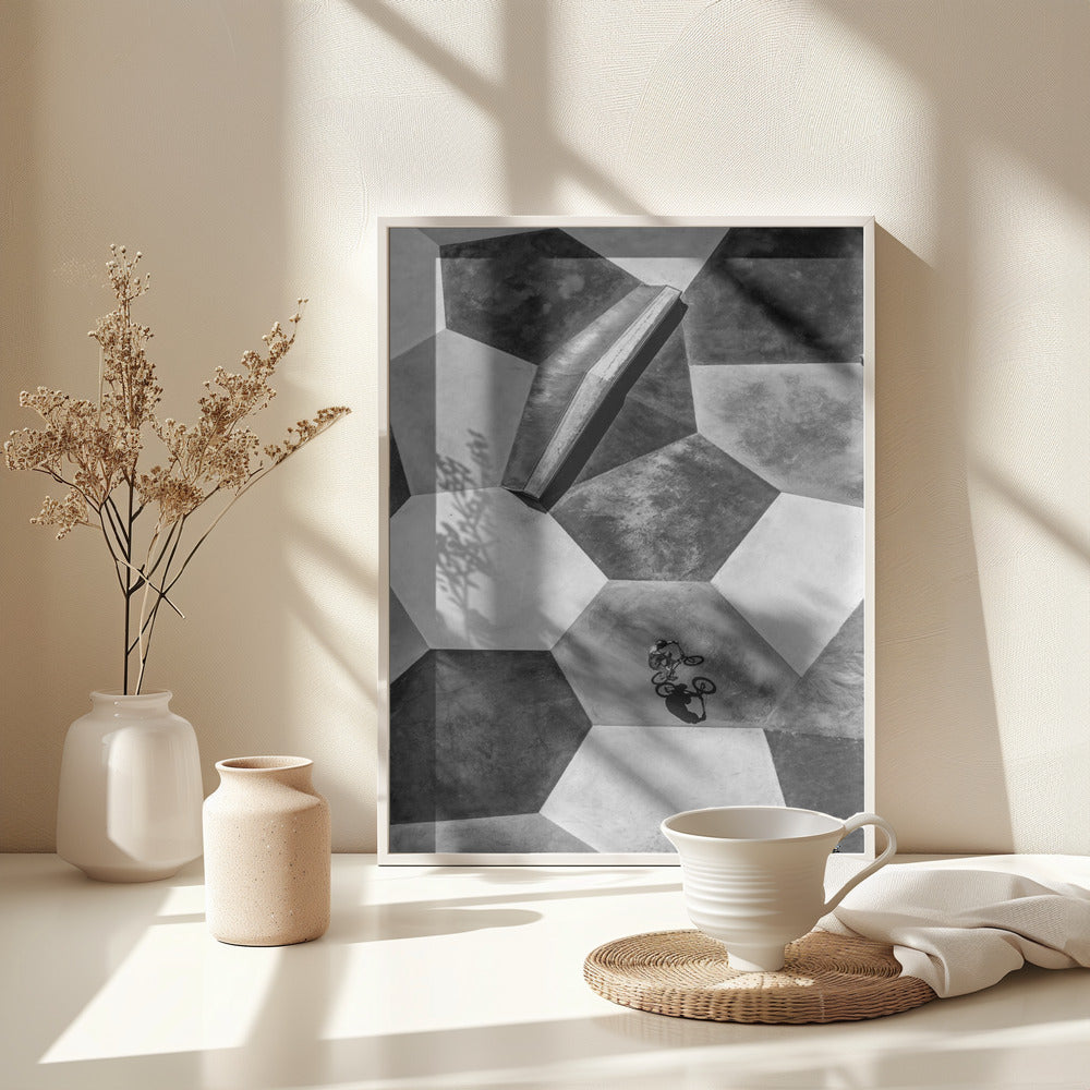 Lonely rider - Poster / Art Print - interiör