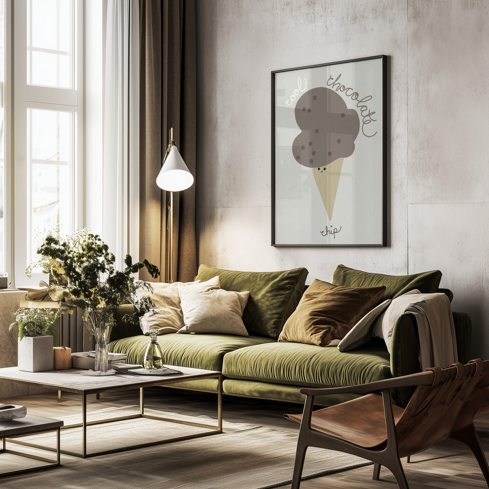 Chocolate Chip - Poster / Art Print - interiör