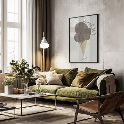 Chocolate Chip - Poster / Art Print - interiör