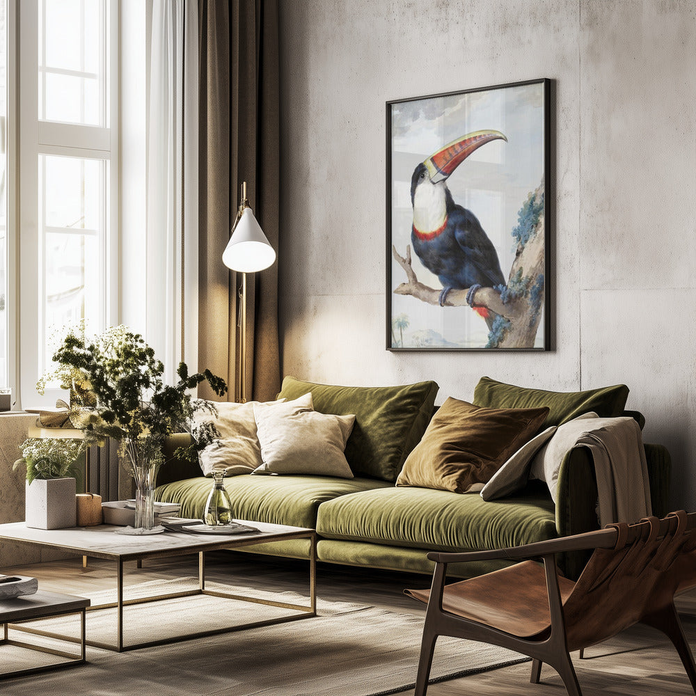 Red Billed Toucan - Poster / Art Print - interiör