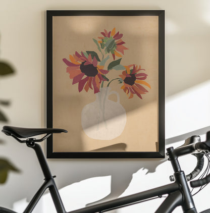 Sunflowers 8 - Poster / Art Print - interiör