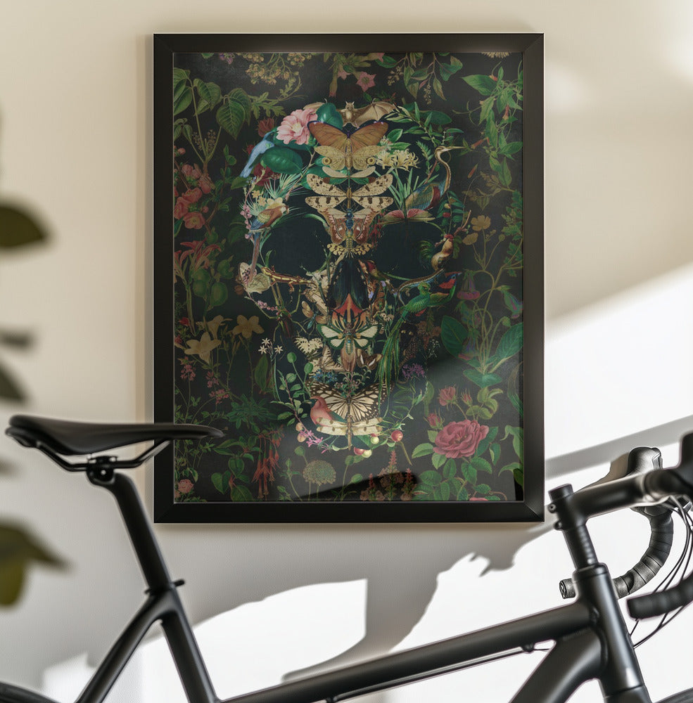 Papillon Skull - Poster / Art Print - interiör