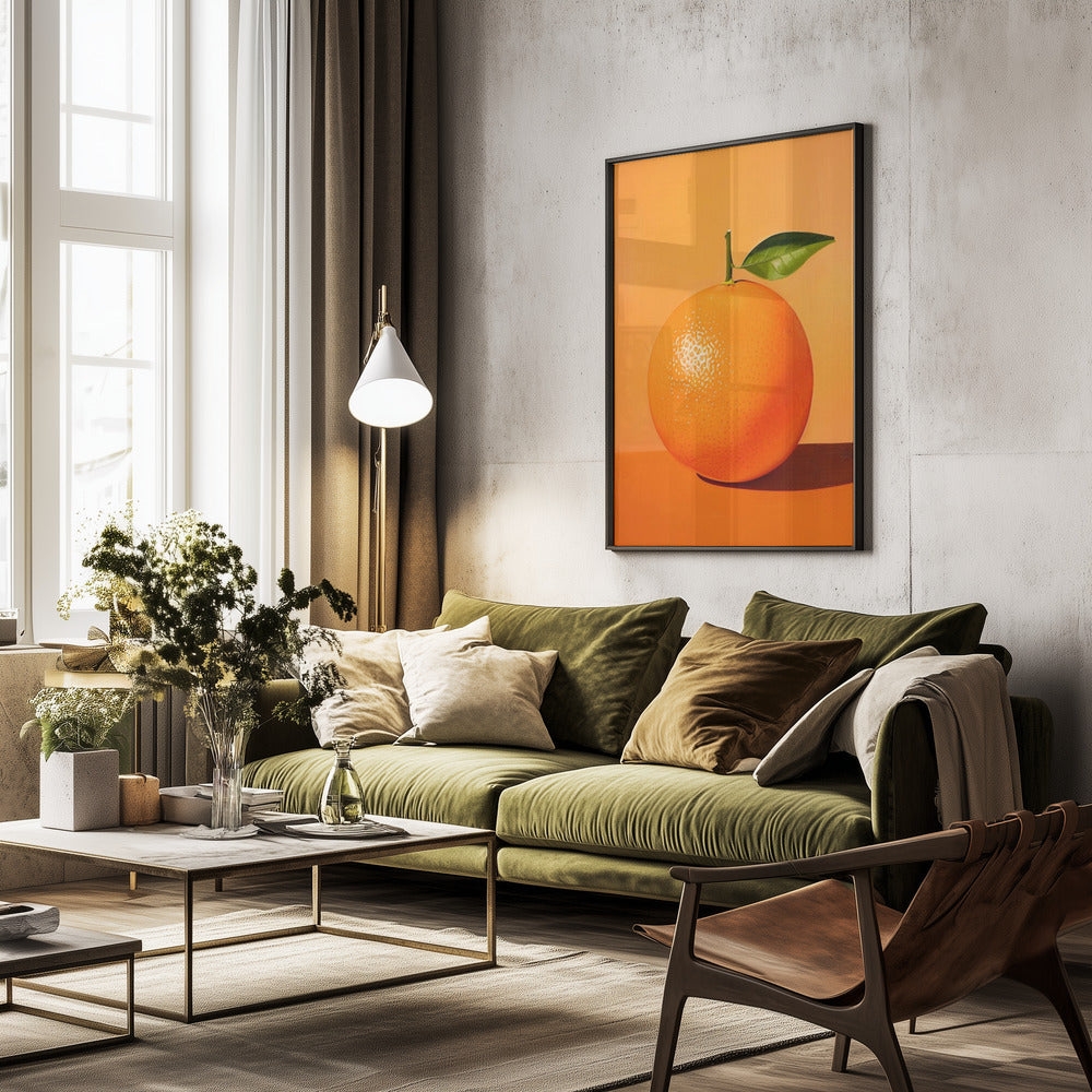 Orange - Poster / Art Print - interiör