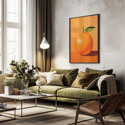 Orange - Poster / Art Print - interiör