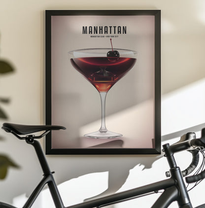Manhattan Cocktail - Poster / Art Print - interiör