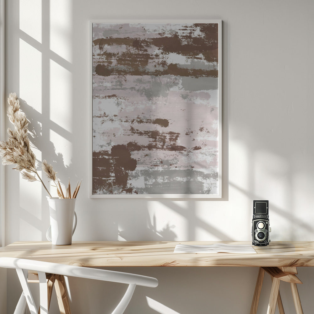 Abstract Mocha Paths - Poster / Art Print - interiör