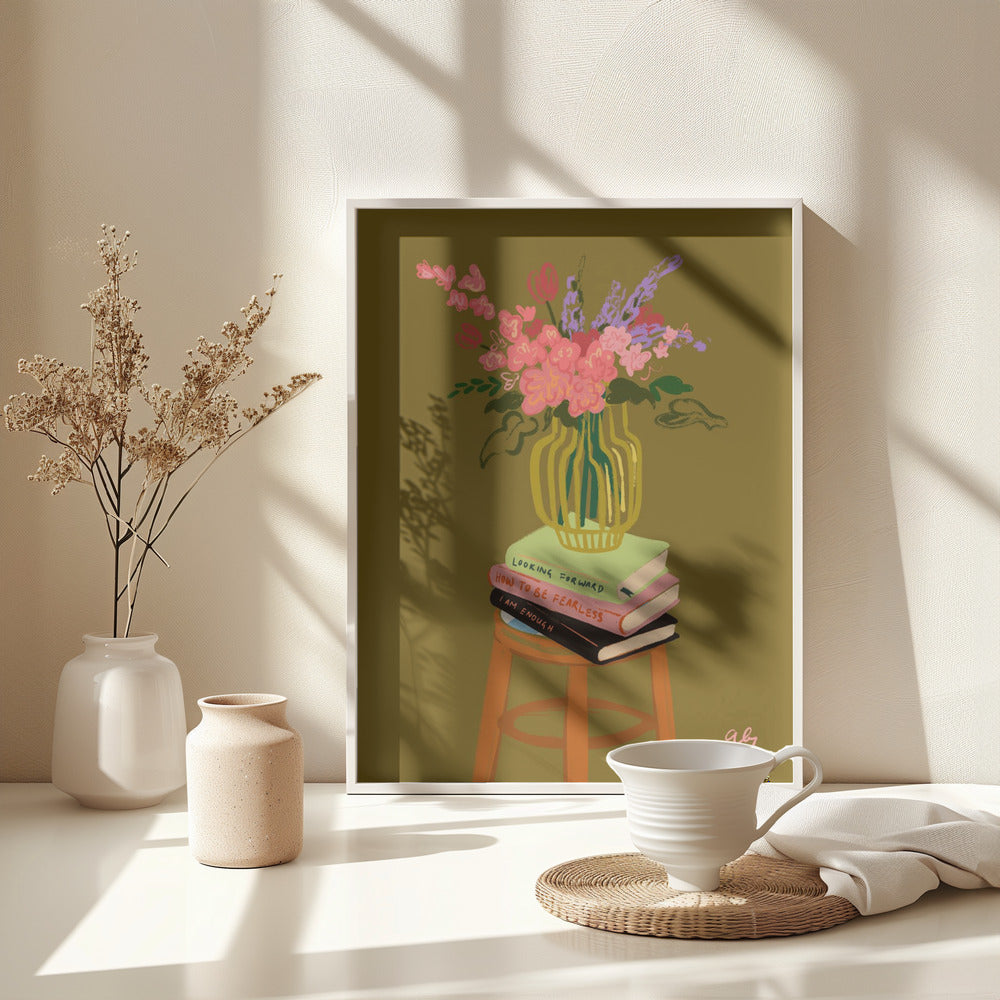 Floral Vase - Poster / Art Print - interiör
