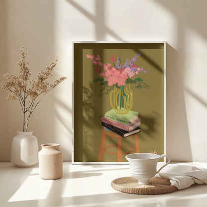 Floral Vase - Poster / Art Print - interiör